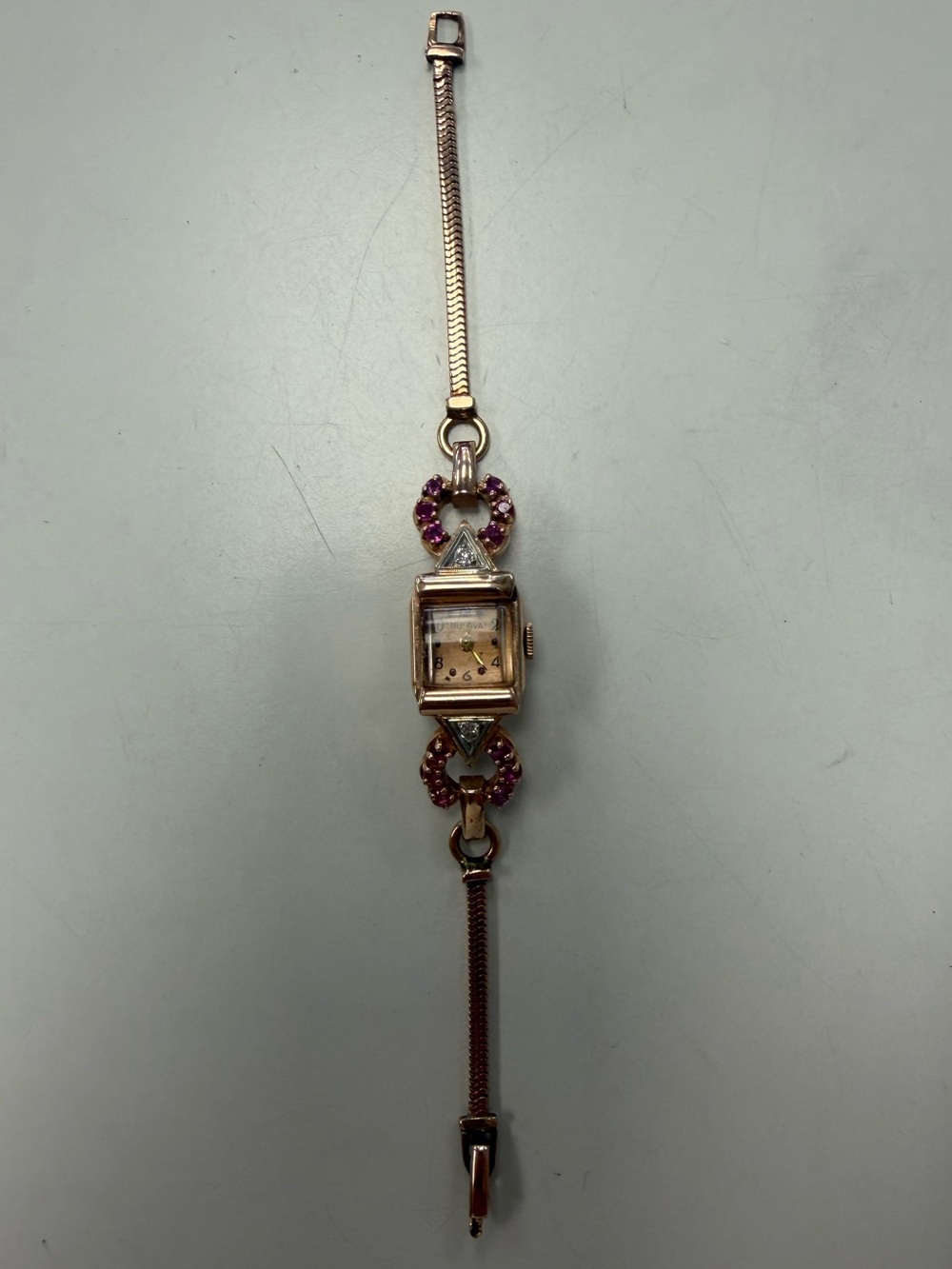 14k Rose Gold Vintage Bulova - Picture 2 of 4